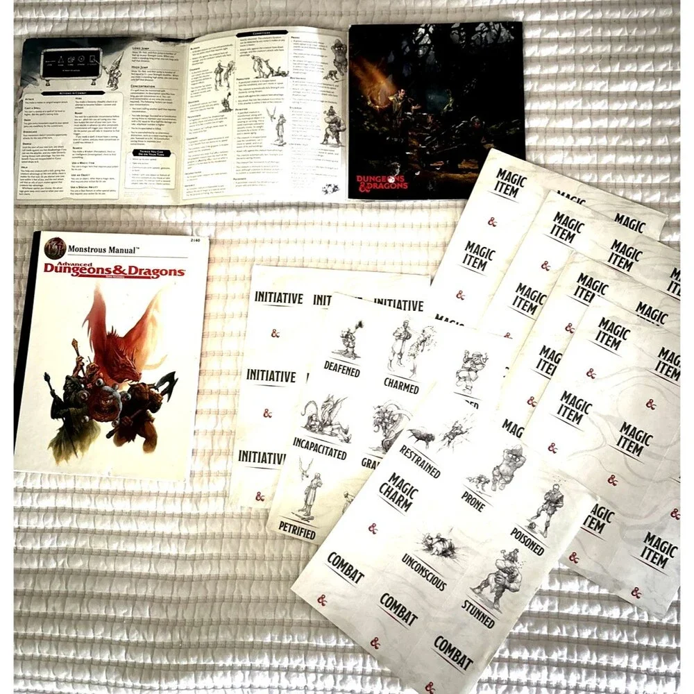 Advanced Dungeons & Dragons 2nd Edition Monstrous Manual and Status Effects